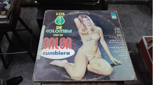 Lp Los 8 De Colombia Con Su Salsa Cumbiera Acetato,long,play