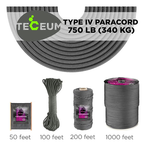 Cuerda Paracord Teceum - Ideal Para Supervivencia