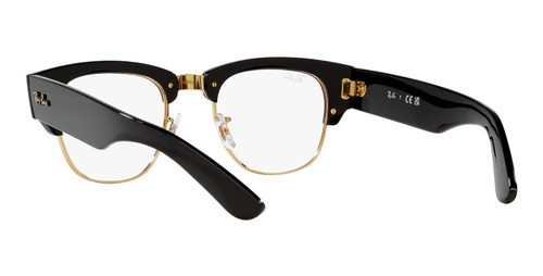 Lentes Ópticos Mega Clubmaster Black Ray-ban Optical