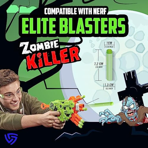 Dardos Verdes Ray Squad Zombie Nerf (paquete De 120) -