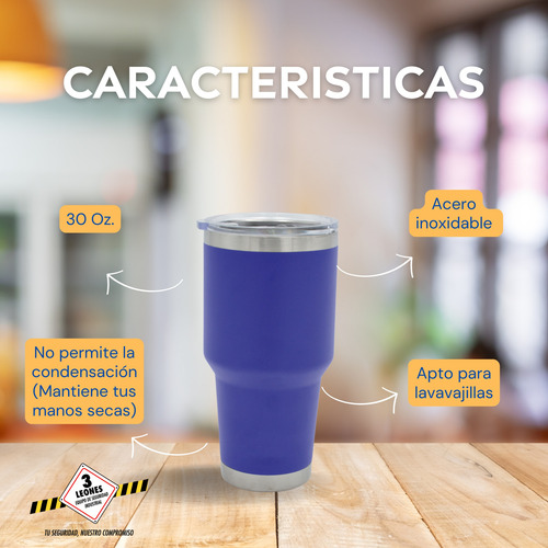 Termo De Acero Inoxidable 30 Oz Varios Colores