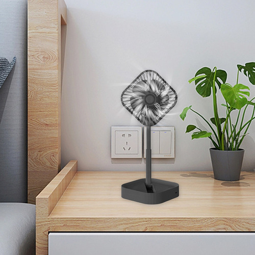 Un Ventilador De Pedestal Portátil, Plegable, De Pie, Plegab