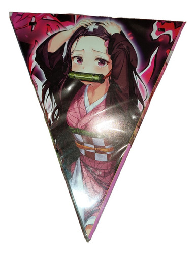 Decoración Fiesta .:: Banderín Demon Slayer Nezuko V1 ::.