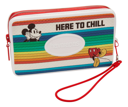 Mini Bag Plus Havaianas Disney Classics Cor Branco e vermelho