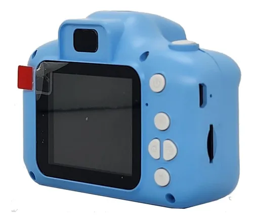 Cámara Digital Esencial Para Niños Azul Con Tarjeta Microsd