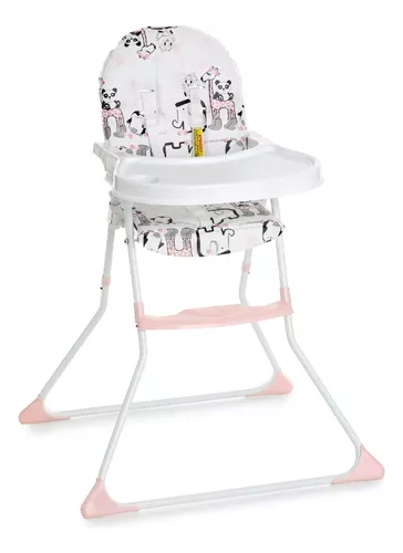 Maxi Baby Cadeira de Alimentação Bebê Portátil Zest 3 em 1,Cinto de 3  pontos, Apoio para os Pés(Até 23kgs), Rosa