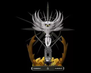 Diorama Hollow Knight A Radiância- Figura Plastica