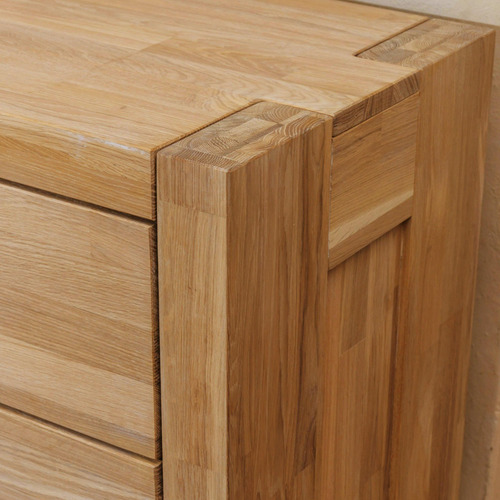 Imagen 5 de 6 de Cómoda En Madera Natural 100% Maciza Roble Ref: Maciza53