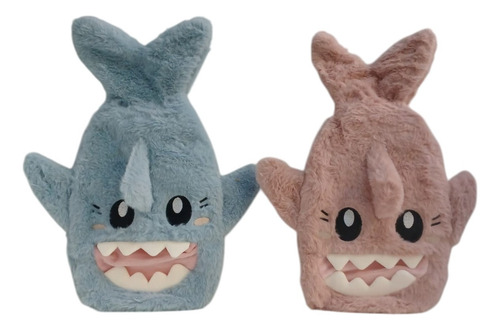 Bolsa Agua Caliente Funda Tiburón Peluche 1000ml Toyz Rosa