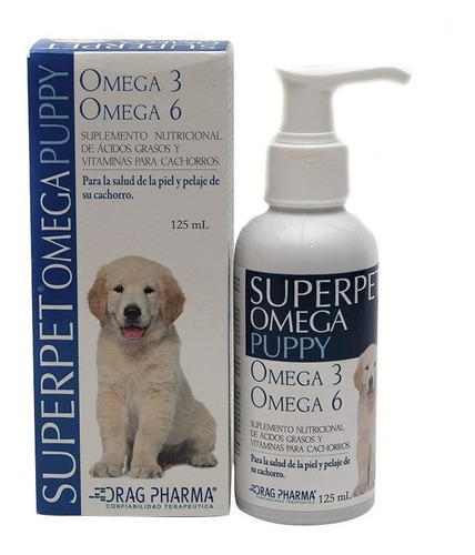 Superpet Omega Puppy. Suplemeto Nutricional Cachorros. 125ml