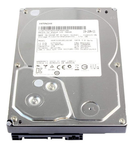 Hd Sata3 1tb 7200rpm - Hitachi