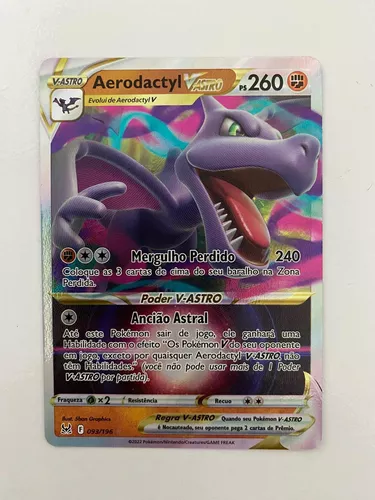 Card Pokémon Aerodactyl V Astro Original Copag