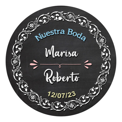 Imagen 2 de 5 de Tags Etiquetas Personalizadas Estilo Pizarra X 10 Unidades