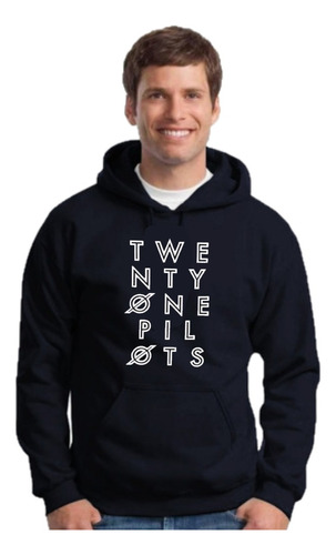 Buzo Hoodie Tweenty One Pistols - Con Capucha - Negro 