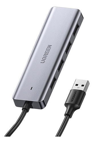 Ugreen Hub Usb-a A 4 Puertos Usb-a 3.0 Gris