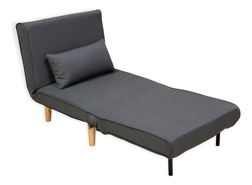 Sofá Cama Plegable Individual Color Gris LeiLei Global SC1066