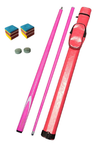 Stick De Cue De La Piscina 1/2 Articulación De Acero Rosa