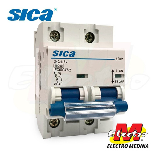 Llave Termica Bipolar 2 X 100a Sica Electro Medina