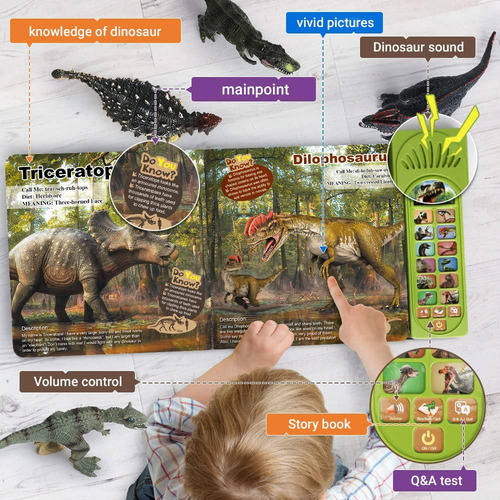 Fruse Dinosaur Toys For Kids 3-5-12pcs Figuras De Dinosaurio
