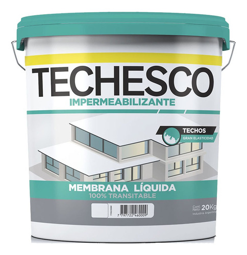 Techesco Membrana Liquida 20 Kilos Colores Transitable Mm