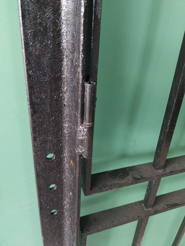 Puerta De Reja Maciza Super Reforzada Completa Negro (Usado)