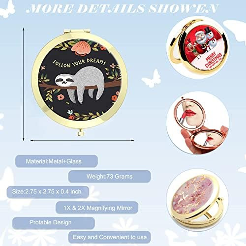 Lonnaone Espejo Compacto Para Mujer, Mini Espejo De Maquilla
