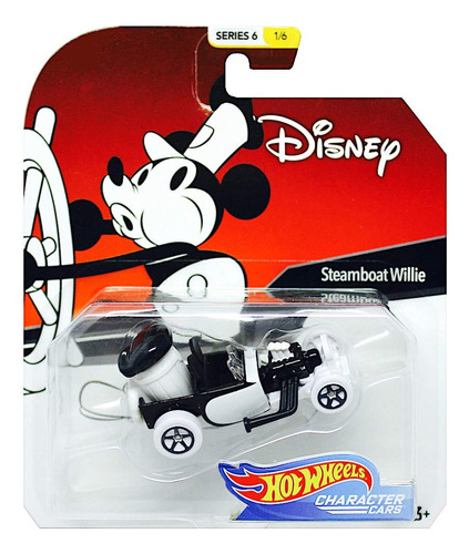 Disney Hot Wheels Steamboat Willie - Carro De Personaje, Se.