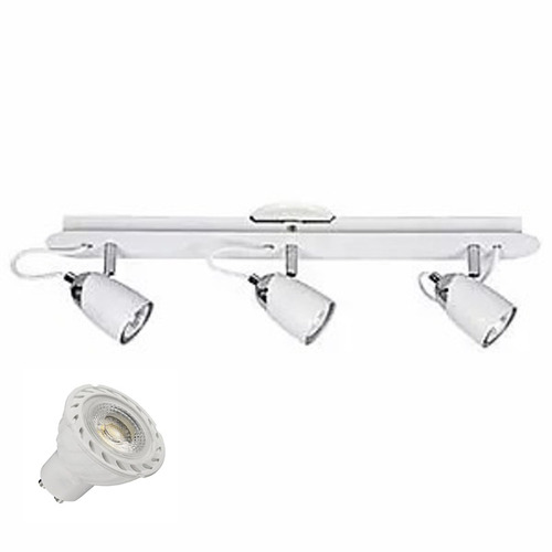 Aplique Pared Velador 3 Luces Konus Candil Blanco + Dicro 7w