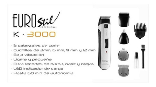 Máquina Patillera Inalambrica Barber + Kit Planchita Secador