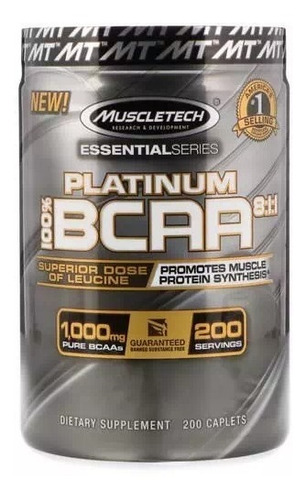 Muscletech Bcaa 8:1:1 Platinum 200 Caps  Usa !! Unico !