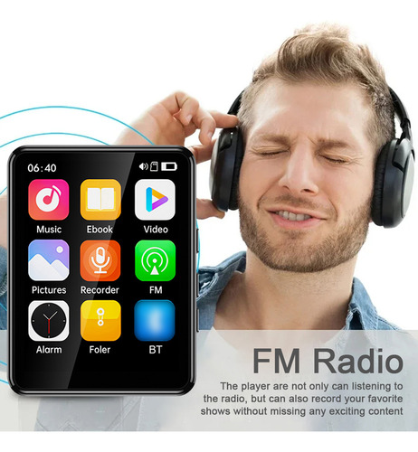 Reproductor Mp3 Y Mp4 Con Altavoz De Pantalla Completa De 2.