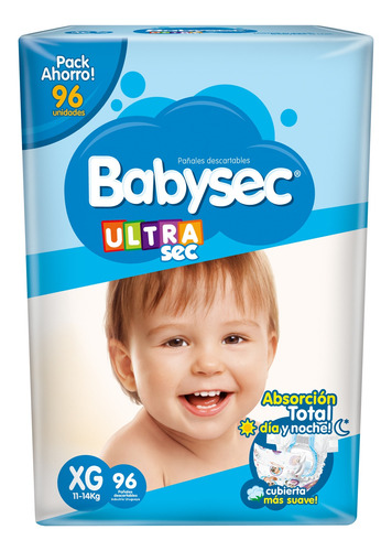 Pañales babysec Ultra Xg X 96 - Bebés Y Niños