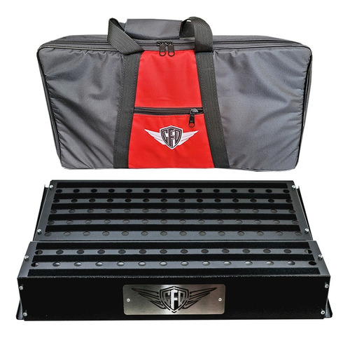 Pedalboard Creationfd Duocase 60x40 Com Softbag Cor Preto