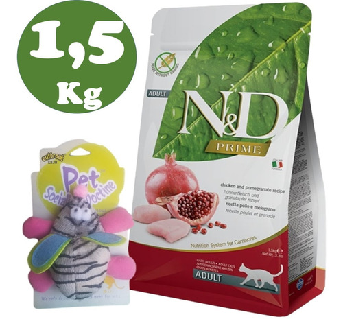 Farmina N&d Prime Grain Free Gato Adulto 1,5kg + Regalo