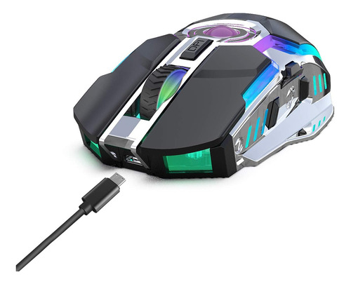 Ratones Inalámbricos Recargables Para Juegos Con Receptor Us