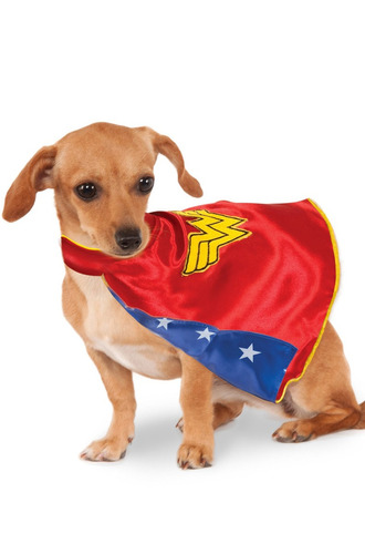 Capa Wonder Woman Accesorio De Disfraz Para Perro Talla: M