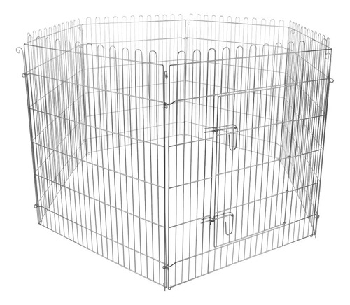 Corral Para Perros Gatos Canil De Metal 115*62cm Jaula 