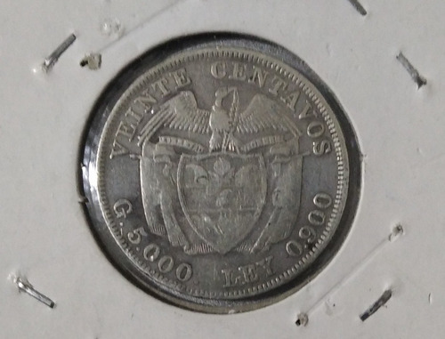 Moneda De 20 Centavos Año 1914, Ley 900