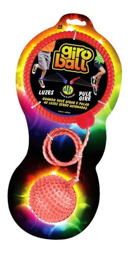 Brinquedo Novo Giroball Com Luzes Pule E Gire Cor Sortida 