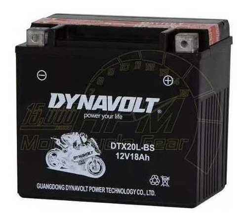 Bateria Para Motocicleta Dynavolt Dtx20l-bs-c Ytx20l-bs