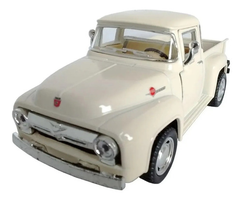 Miniatura Metal Ford Pickup F-100 Branco 1956 Kt5385d