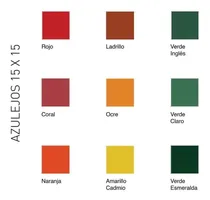 Comprar 10 Azulejos De Colores 15 X 15 Mosaiquismo - A Eleccion -