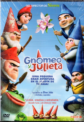 Gnomeo Y Julieta - Dvd Nuevo Original Cerrado - Mcbmi