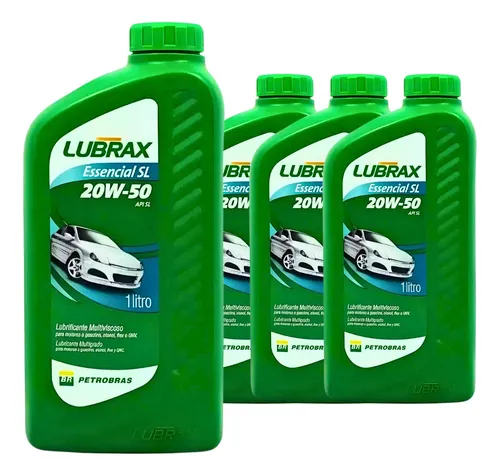 comprar Kit 4 L Óleo Motor Lubrax 20w-50 Essencial Sl Api Mineral
