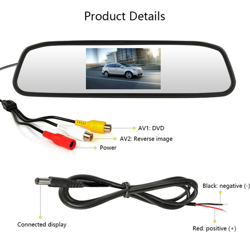 Soporte De Monitor De Espejo Retrovisor Para Cámara De Salpi