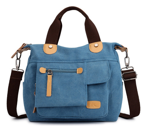 Bolsa tiracolo Bolsa Feminina Casual De Lona Fashion Retrô