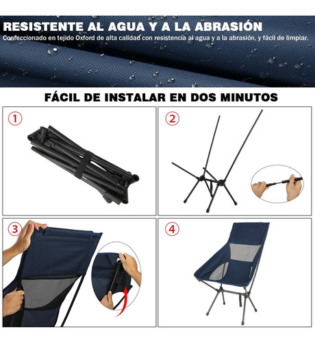 Silla Plegable Camping Silla Plegable Portátil Silla Camping
