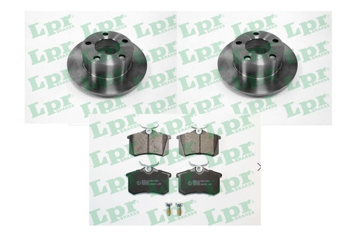 Kit Discos + Pastillas Freno Volkswagen Passat 3b5 Trasero