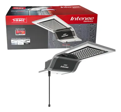 Chuveiro Eletrônico Fame Intense Black 7800W Preto/Cromado Parede