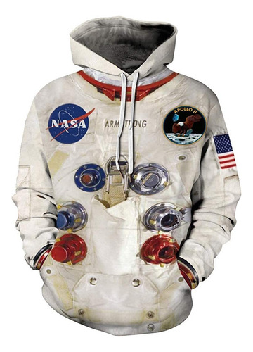 X Sudadera Con Capucha Unisex Con Diseño De Astronauta